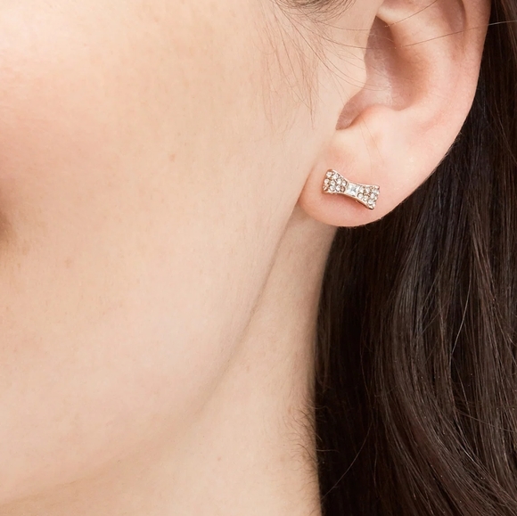 ๐ ๐ Kate Spade Ready Set Bow Pave Bow Studs - Picture 6 of 7